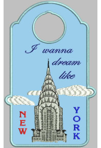 Hom030 - New York dream door hanger